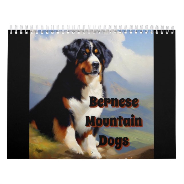 Calendario Perro de montaña de Bernese (Tapa)