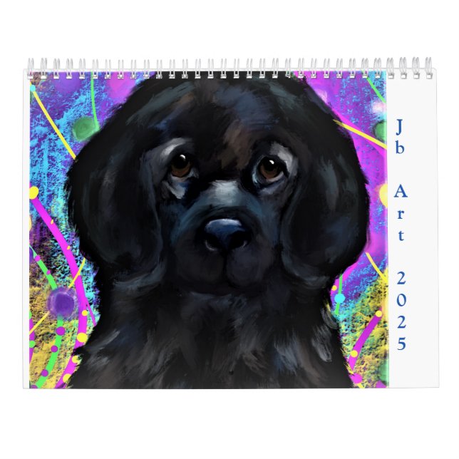 Calendario PERRO DE TERranova (Reverso)