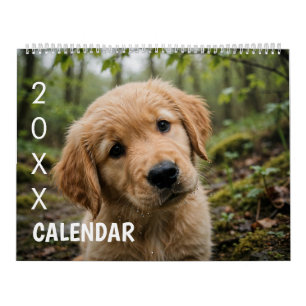 Calendario Perro lindo minimalista moderno