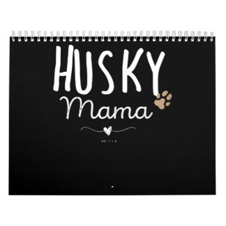 Calendario Perro | Mujeres Husky Mama Husky Regalos Perro Lov