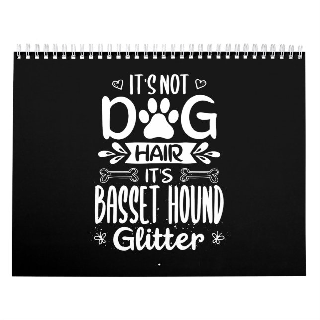 Calendario Perro perrito honesto basset | Perro hongo basset  (Tapa)