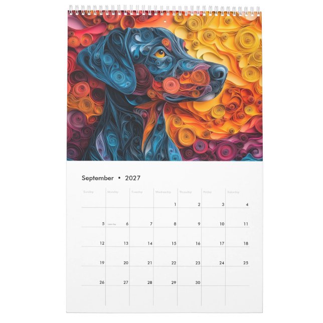 Calendario Perros (Sep 2027)