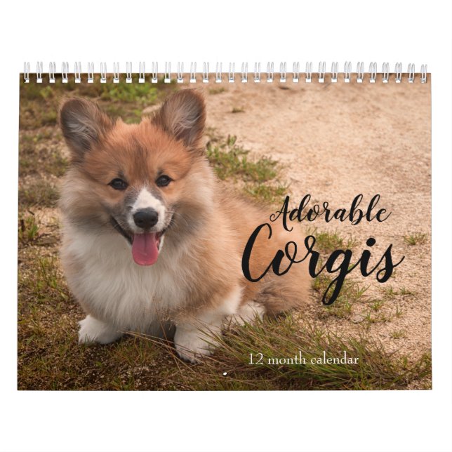 Calendario Perros Adorables Corgi 2026 (Tapa)