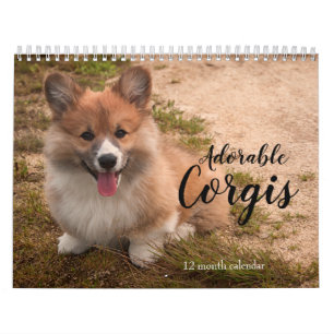 Calendario Perros Adorables Corgi 2026