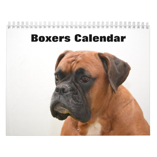 Calendario Perros Boxers 2025 (Tapa)