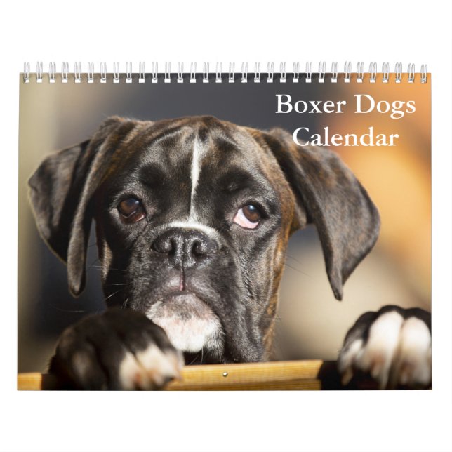 Calendario Perros Boxers 2025 (Tapa)