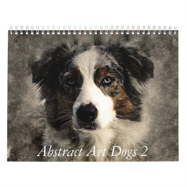Calendario Perros de Arte Abstracto 2 (Tapa)