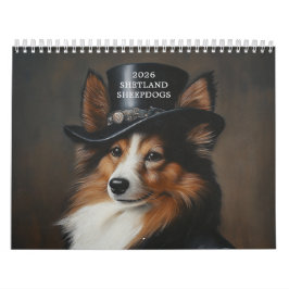 Calendario Perros De Chetland Elegantes | Sheltie