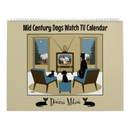 Calendario Perros de mediados del siglo Watch TV
