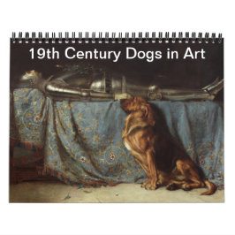 Calendario Perros del siglo XIX en el arte
