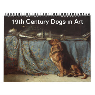 Calendario Perros del siglo XIX en el arte