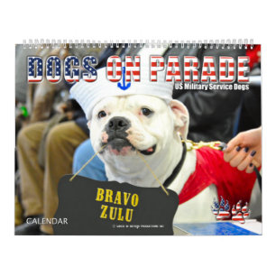 Calendario PERROS EN EL DESFILE - Perros del Servicio Militar