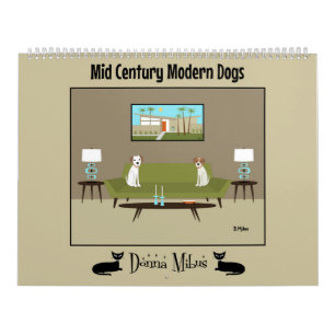 Calendario Perros modernos de medio siglo