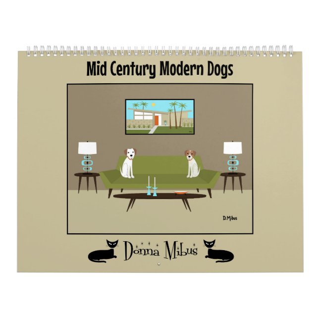 Calendario Perros modernos de medio siglo (Tapa)