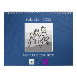Calendario Personal 13 Fotos y Personalizado Textos 20XX