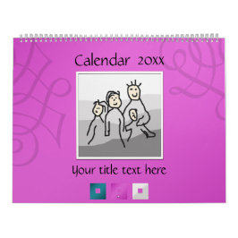 Calendario Personal 13 fotos y texto 20XX