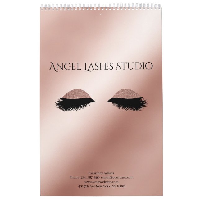 Calendario Personalisierbar Makeup Artist Eyelash Extensions (Tapa)