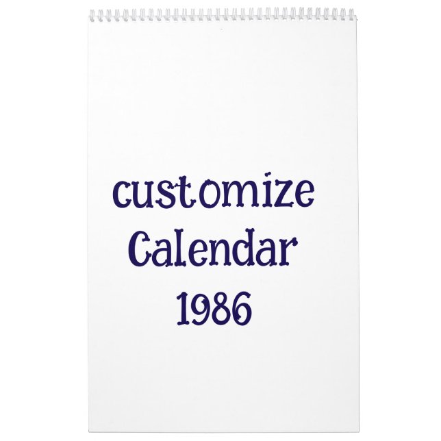 Calendario personaliza Medium (Tapa)