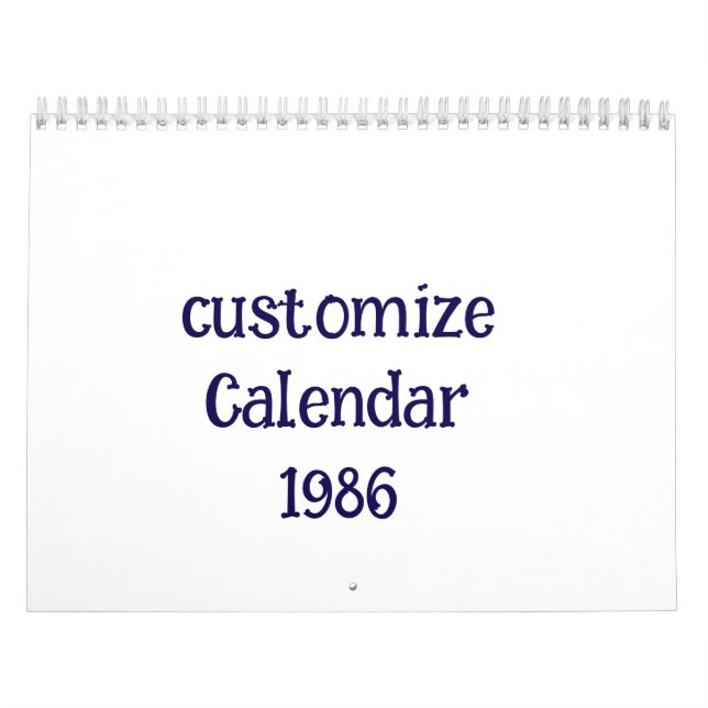 Calendario personaliza Medium (Tapa)
