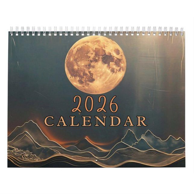 Calendario personalizable Celestial 2026 - Añadir tus fotos (Tapa)
