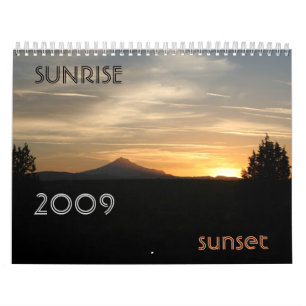 Calendario ¡Personalizable de la puesta del sol de la salida