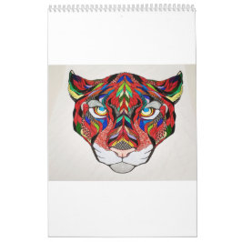 Calendario personalizable de tigres