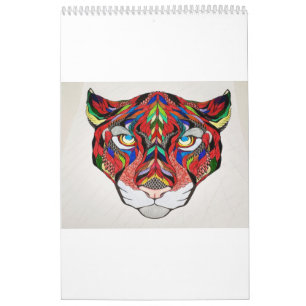 Calendario personalizable de tigres