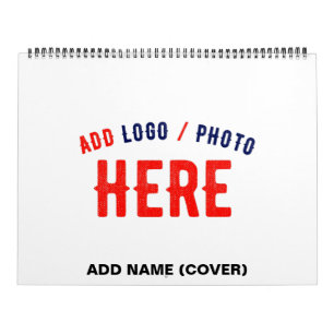 CALENDARIO PERSONALIZABLE MODERNO ESTILO BLANCO VERIFICADO MA