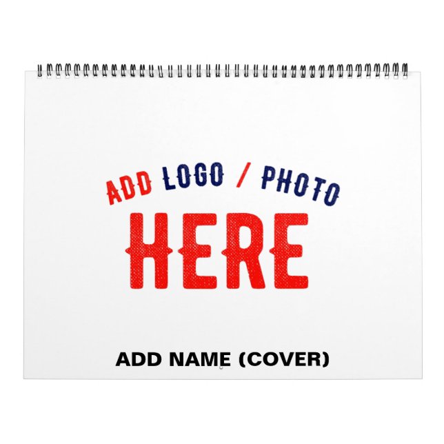 CALENDARIO PERSONALIZABLE MODERNO ESTILO BLANCO VERIFICADO MA (Tapa)