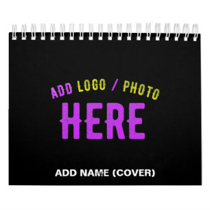 CALENDARIO PERSONALIZABLE MODERNO ESTILO NEGRO VERIFICADO MAR