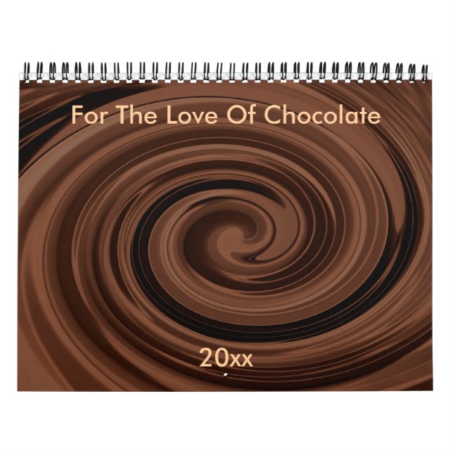 Calendario Personalizable Para el Amor al Chocolat (Tapa)