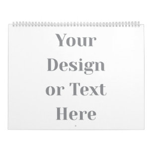 Calendario Personalizable Su diseño o texto aquí Personalizad