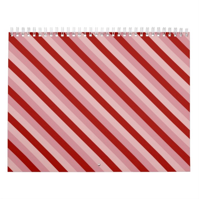 Calendario Personalizable Valentine Stripes (Tapa)