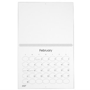 Calendario Personalizado 11" L x 14,25" W Burbujas Modernas