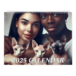 Calendario Personalizado 2025 Sphynx Cats Calendar Family Pho