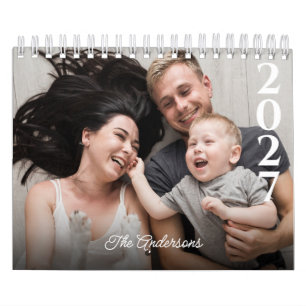 Calendario personalizado 2027 con fotos y texto pe