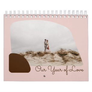 Calendario Personalizado Color Nuestro Año del Amor Primer An