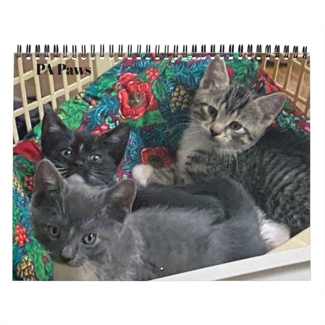 Calendario personalizado de 12 meses de PA Paws (Tapa)