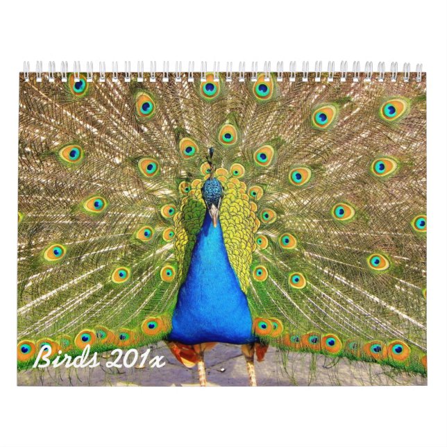 Calendario personalizado de aves (Tapa)