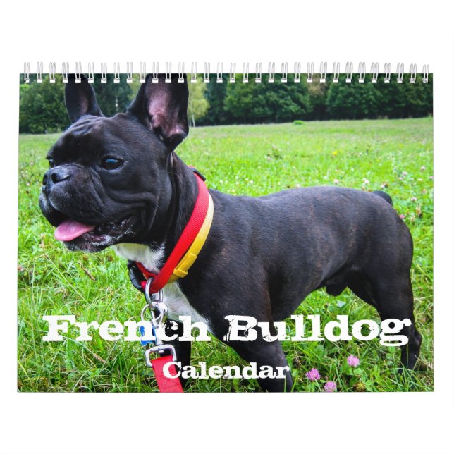 Calendario Personalizado de Bulldog francés Añadir (Tapa)