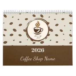 Calendario personalizado de cafetería 2026 ,Autobú