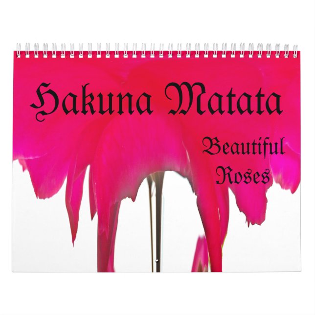 Calendario Personalizado de Ilusión de Rosas Hakun (Tapa)