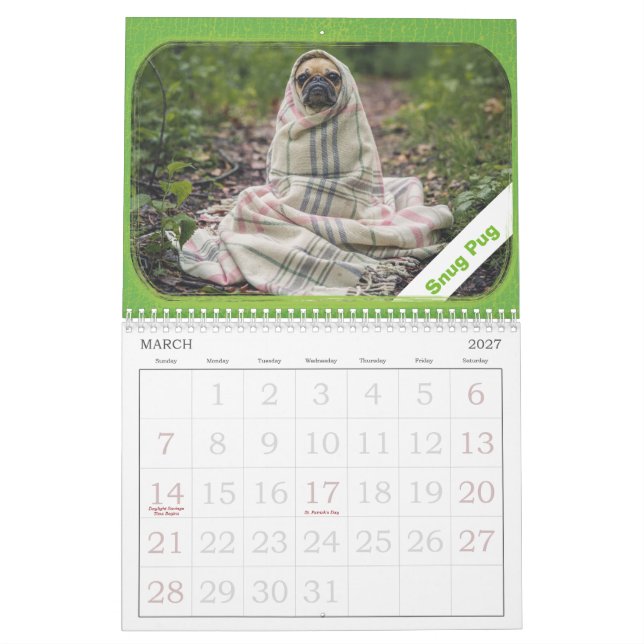 Calendario personalizado de la aventura de la (Mar 2027)