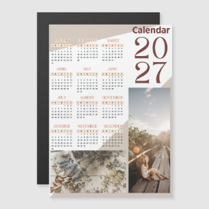 Calendario personalizado de pared con fotos 2027