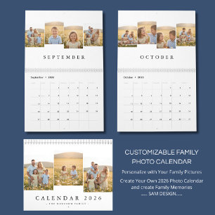 Calendario Personalizado de Recuerdos Familiares E
