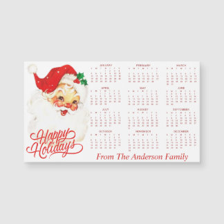 Calendario personalizado de Santa Cláusula de époc