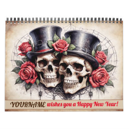 Calendario personalizado de terror gótico 2026
