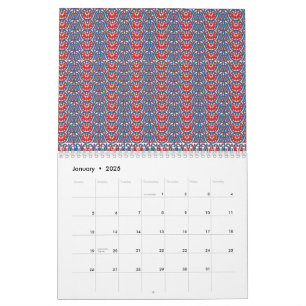 Calendario personalizado . Diseño artístico y artí