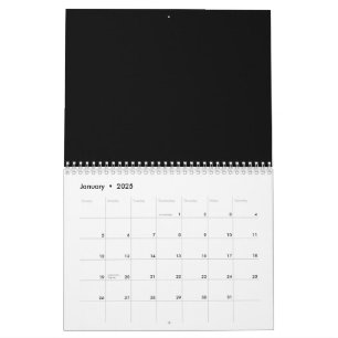 Calendario personalizado . Diseño estético e ilust