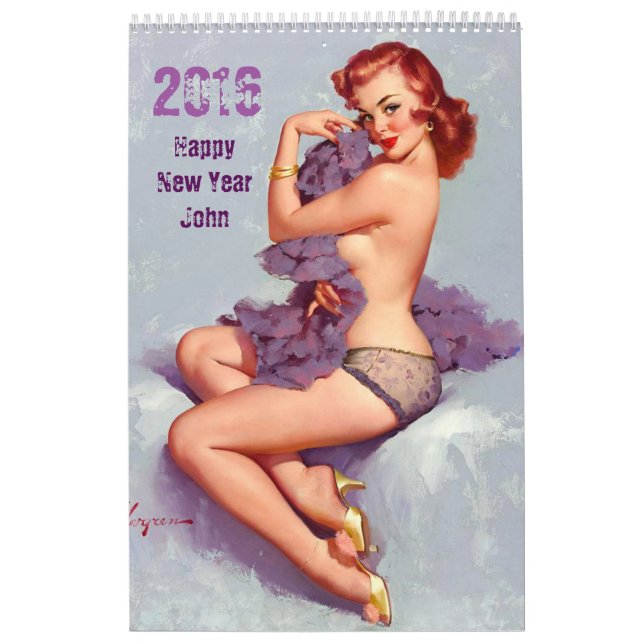 Calendario personalizado DIVERTIDO PARA ÉL (Tapa)